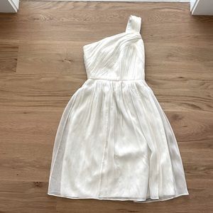 Jcrew white formal dress